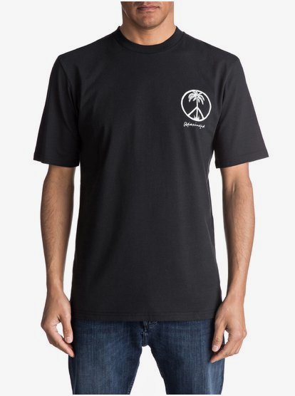 Quiksilver Peaceful Progression Short Sleeve T-Shirt in Black Quiksilver Peaceful Progression Short Sleeve T-Shirt in Black
