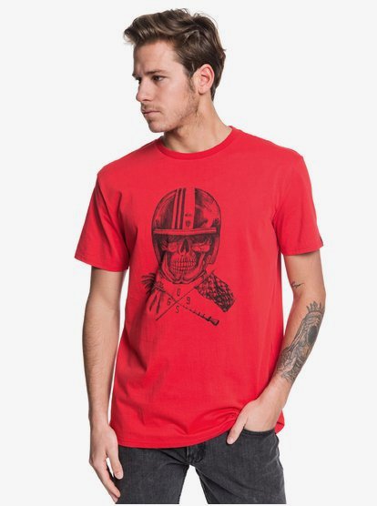 quiksilver skull t shirt