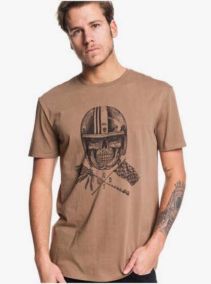 quiksilver skull t shirt