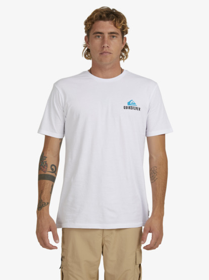 quiksilver white t shirt