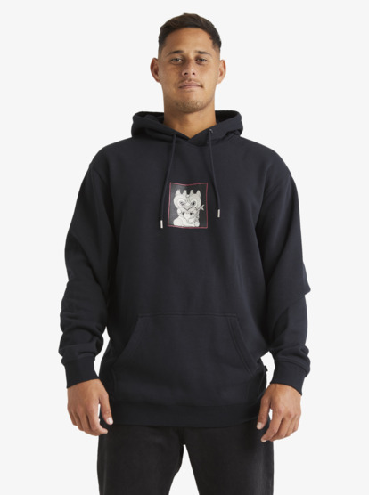 Quiksilver on sale black hoodie