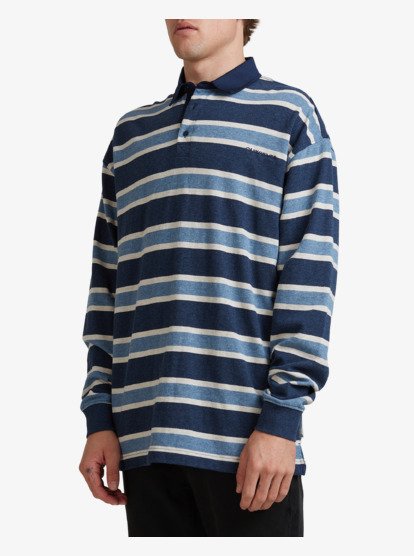 Mens Pin Marle Long Sleeve Polo Shirt | Quiksilver