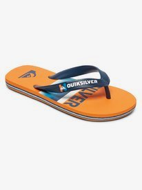 quiksilver, Детские сланцы Molokai Slab, BLUE/BLUE/ORANGE (xbbn) Molokai Slab - Flip-Flops AQBL100423