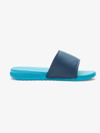 quiksilver, Bright Coast - Adjustable Sliders for Boys 8-16, BLUE 3 (byj3) Bright Coast - Adjustable Sliders for Boys 8-16 AQBL100468