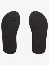 quiksilver, Boy's 8-16 Molokai Layback Youth Basic Sandal, BLACK 1 (kvj1) Molokai Layback 2022 - Flip-Flops for Boys 8-16 AQBL100555