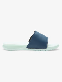 quiksilver, Bright Coast Glow - Slider Sandals for Boys, GREEN 1 (gvj1) Bright Coast Glow - Slider Sandals for Boys AQBL100583
