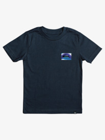 quiksilver, Boy's 8-16 Color Flow T-shirt, NAVY BLAZER (byj0) Colour Flow - T-Shirt for Boys 8-16 AQBZT04257