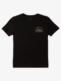 quiksilver, Boy's 8-16 The Original Barrel T-shirt, BLACK (kvj0) THE ORIGINAL BARREL BT0 AQBZT04259