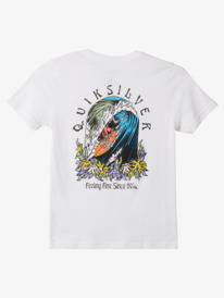 quiksilver, Boy's 8-16 The Original Barrel T-shirt, WHITE (wbb0) THE ORIGINAL BARREL BT0 AQBZT04259