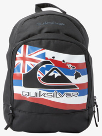 quiksilver, Boy's 8-16 Hi Flagpole Chompine 12L Small Backpack, BLACK (kvj0) HI FLAGPOLE CHOMPINE AQKBP03002