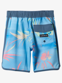 quiksilver, Boy's 8-16 Surfsilk Scallop 13" Boardshorts, AZURE BLUE (bjt8) SURFSILK SCALLOP BOY 13 AQKBS03072