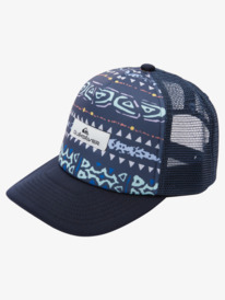 quiksilver, Buzzard Coop Casquette trucker pour Garçon, MIDNIGHT NAVY (bsl0) Buzzard Coop - Trucker Cap for Boys AQKHA03381