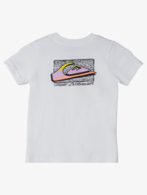 quiksilver, Boy's 2-7 Retro Fade T-shirt, WHITE (wbb0) RETRO FADE KT0 AQKZT03941