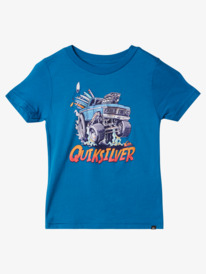 quiksilver, Boy's 2-7 Getaway Car T-shirt, SNORKEL BLUE (brt0) GETAWAY CAR KT0 AQKZT03942