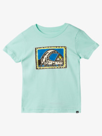 quiksilver, Boy's 2-7 Rad Heritage T-shirt, BEACH GLASS (gcz0) Rad Heritage - T-Shirt for Boys 2-7 AQKZT03944