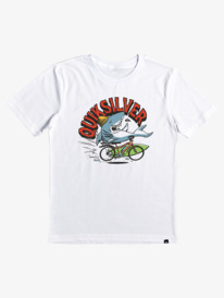 quiksilver, Boy's 2-7 At Risks T-shirt, WHITE (wbb0) AT RISKS KT0 AQKZT03948