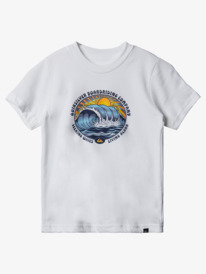 quiksilver, Boy's 2-7 Hi Seeking Waves T-shirt, WHITE (wbb0) HI SEEKING WAVES BOY AQKZT03977