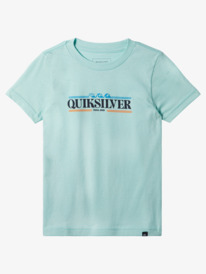 quiksilver, Boy's 8-16 Gradient Line T-Shirt, PASTEL TURQUOISE (bfq0) GRADIENT LINE KT0 AQKZT03981