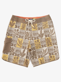 Waterman Leaf Boxes Scallop 20" - Board Shorts for Men  AQMBS03092