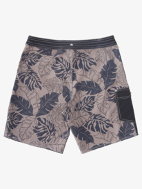 quiksilver, Waterman Throwback Print 2 19" Boardshort pour Homme, BLACK THROWBACK (kvj6) Waterman Throwback Print 2 19" - Board Shorts for Men AQMBS03096