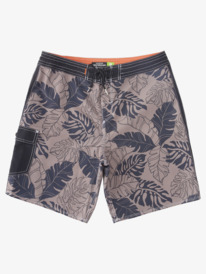 quiksilver, Waterman Throwback Print 2 19" Boardshort pour Homme, BLACK THROWBACK (kvj6) Waterman Throwback Print 2 19" - Board Shorts for Men AQMBS03096