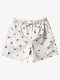quiksilver, Small Pedals 17" - Swim Shorts for Men, ANTIQUE WHITE SMALL PEDALS V (wcl6) Small Pedals 17" - Swim Shorts for Men AQMJV03089