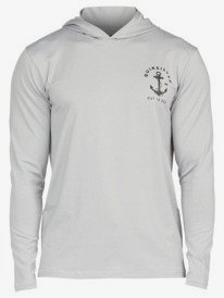 W Out To Sea - Long Sleeve UPF 50 Hooded Surf T-Shirt for Men  AQMWR03029
