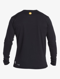 quiksilver, Waterman Bamboo Check 2 UPF 50 Long Sleeve Surf Tee, BLACK (kvj0) Bamboo Check - Long Sleeve UPF 50 Surf T-Shirt for Men AQMWR03036