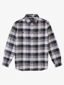 quiksilver, Waterman Sea Breeze Long Sleeve Flannel Shirt, BLACK SEABREEZE (kvj1) SEA BREEZE FLANNEL AQMWT03424