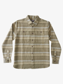 quiksilver, HORIZONTAL RIDGE FLANNEL, DUSTY OLIVE HORIZONTAL RIDGE (gpb1) HORIZONTAL RIDGE FLANNEL AQMWT03433