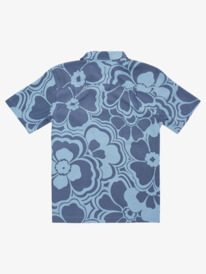 quiksilver, Waterman Flow Drip Short Sleeve Shirt, DUSK BLUE FLOW DRIP (bhc6) FLOW DRIP AQMWT03436