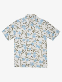 quiksilver, Waterman Twisted Flow Short Sleeve Shirt, DUSK BLUE TWISTED FLOW (bhc6) TWISTED FLOW AQMWT03441