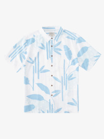 quiksilver, Waterman Surf Riff Short Sleeve Shirt, DUSK BLUE SURF RIFF (bhc6) SURF RIFF AQMWT03453