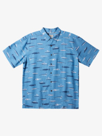 quiksilver, Waterman Drag Week Technical Short Sleeve Shirt, DUSK BLUE DRAG WEEK W (bhc6) Drag Week - Technical Short Sleeve Shirt for Men AQMWT03469