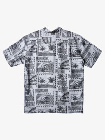 quiksilver, Waterman Surf Trippers Short Sleeve Shirt, BLACK SURF TRIPPERS (kvj6) Surf Trippers - Short Sleeve Shirt for Men AQMWT03475