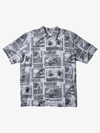 quiksilver, Waterman Surf Trippers Short Sleeve Shirt, BLACK SURF TRIPPERS (kvj6) Surf Trippers - Short Sleeve Shirt for Men AQMWT03475