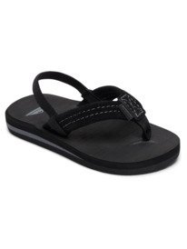 quiksilver, Toddler's Carver Suede Leather Sandals, SOLID BLACK (sbkm) Carver Suede - Leather Sandals for Toddlers AQTL100057