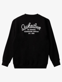 quiksilver, New Estate Crewneck Sweatshirt, BLACK (kvj0) E NEW ESTATE CREW AQYFT03314