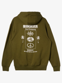 quiksilver, E Qs Rockin - Long Sleeve Pullover Hoodie for Men, LAUREL WREATH (gnb0) E Qs Rockin - Long Sleeve Pullover Hoodie for Men AQYFT03385