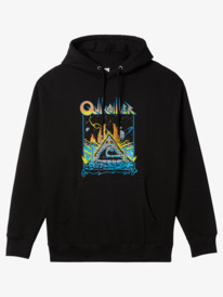 quiksilver, E Qs Rockin - Long Sleeve Pullover Hoodie for Men, BLACK (kvj0) E Qs Rockin - Long Sleeve Pullover Hoodie for Men AQYFT03385
