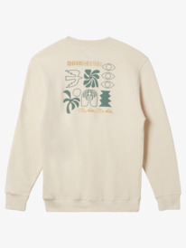 quiksilver, E Qs Peace Out - Long Sleeve Sweatshirt for Men, SANDSHELL (ten0) E Qs Peace Out - Long Sleeve Sweatshirt for Men AQYFT03386