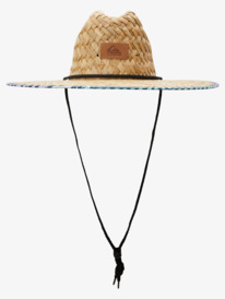 quiksilver, Outsider Chapeau en paille, BEACH GLASS (gcz0) Outsider - Straw Lifeguard Hat for Men AQYHA04585