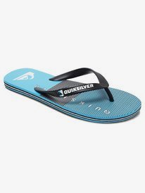 mens black quiksilver flip flops