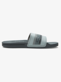 quiksilver, Rivi Wordmark Slide Sandales de Plage, GREY 1 (syj1) Rivi Wordmark Slide - Slider Sandals for Men AQYL101221