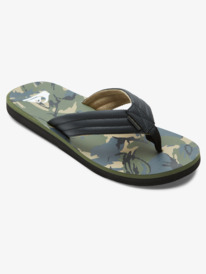 quiksilver, Carver Print Sandals, BLACK/GREEN/GREY (xkgs) Carver - Sandals for Men AQYL101240