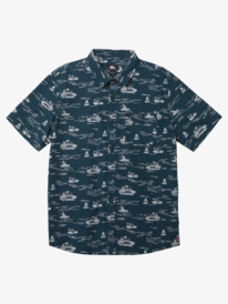 quiksilver, HI Lost At Sea - Short Sleeve Shirt for Men, MIDNIGHT NAVY (bsl0) HI Lost At Sea - Short Sleeve Shirt for Men AQYWT03295