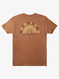 quiksilver, Rainbow Valley Modern Fit T-Shirt, CHIPMUNK (cmw0) Rainbow Valley - Short Sleeve T-Shirt for Young Men AQYZT08467