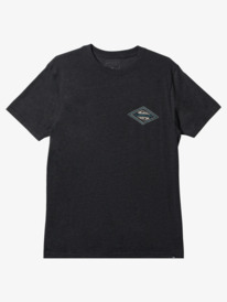 quiksilver, Reverse Logo Mod T-shirt, CHARCOAL HEATHER (ktah) REVERSE LOGO MOD AQYZT08955