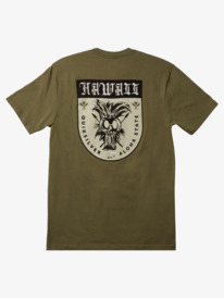 quiksilver, Hawaii Ikaika Shield T-shirt, FOUR LEAF CLOVER (gph0) HI IKAIKA SHEILD MT0 AQYZT09051