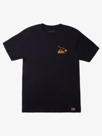 quiksilver, Hawaii Double Fish Hook T-shirt, NAVY BLAZER (byj0) HI DOUBLE FISH HOOK MT0 AQYZT09058